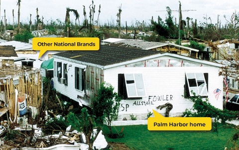 Art and Donna Fowler's Palm Harbor Home in Florida City, Florida survived incredibly well after 1992's Hurricane Andrew.