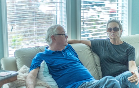 Ron and Karen Nichols, Palm Harbor homeowners in Mexico Beach, FL